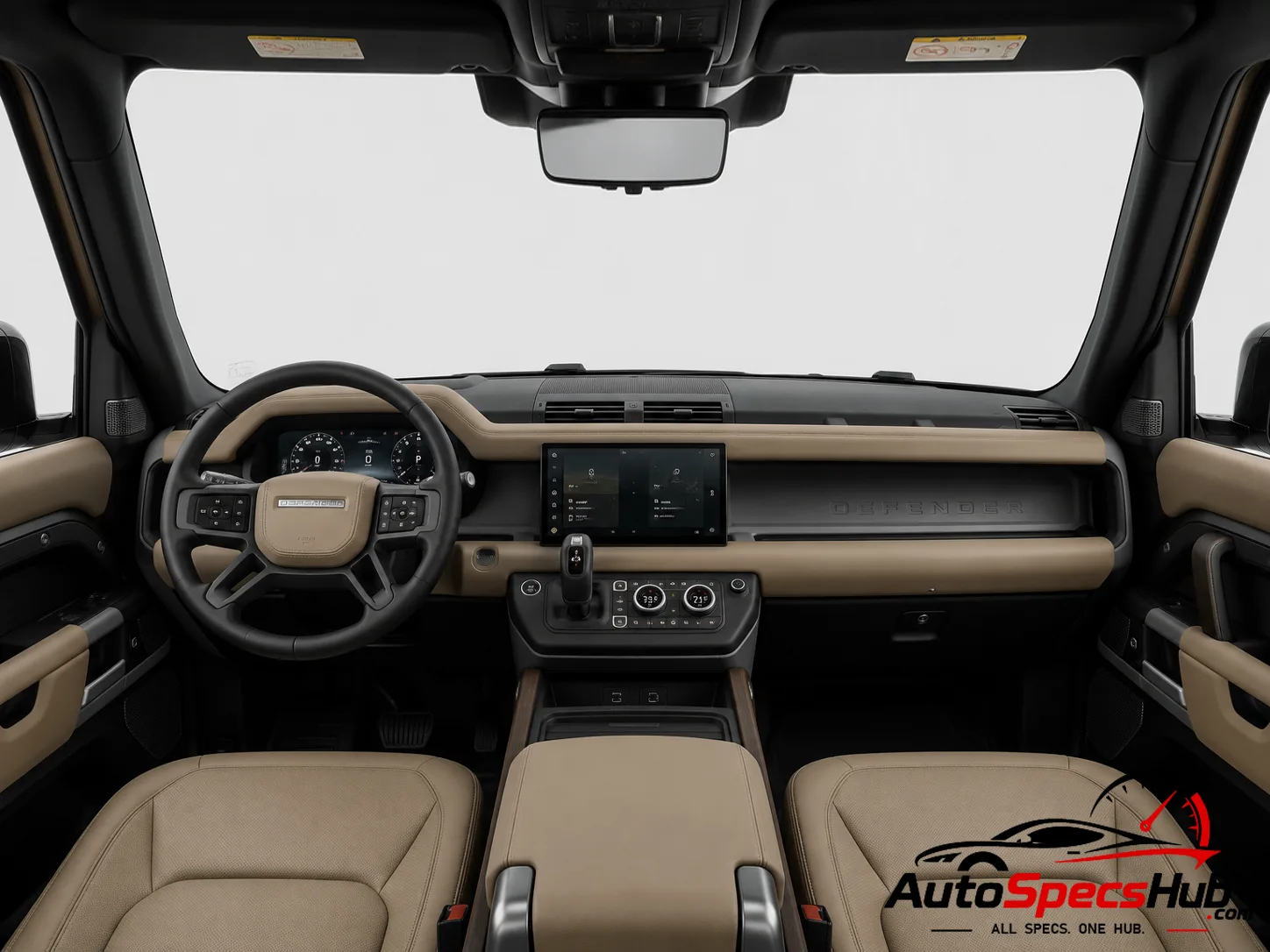 2022 Land Rover Defender 130 D250 interior dashboard and front cabin