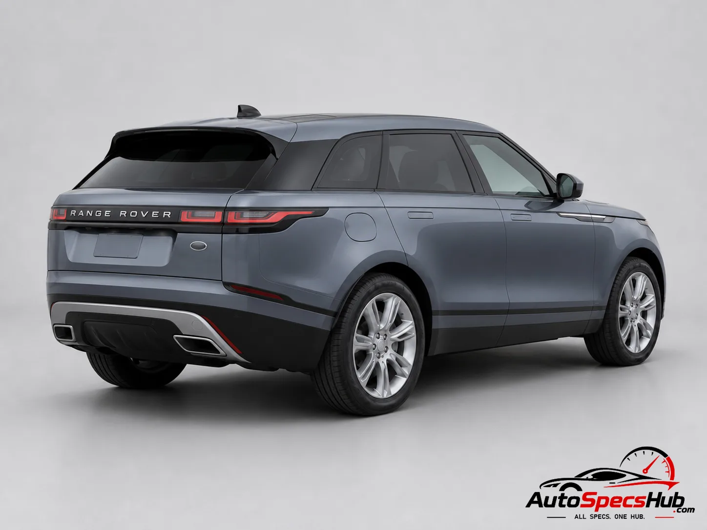 2017 Land Rover Range Rover Velar D180 rear three-quarter view in Byron Blue