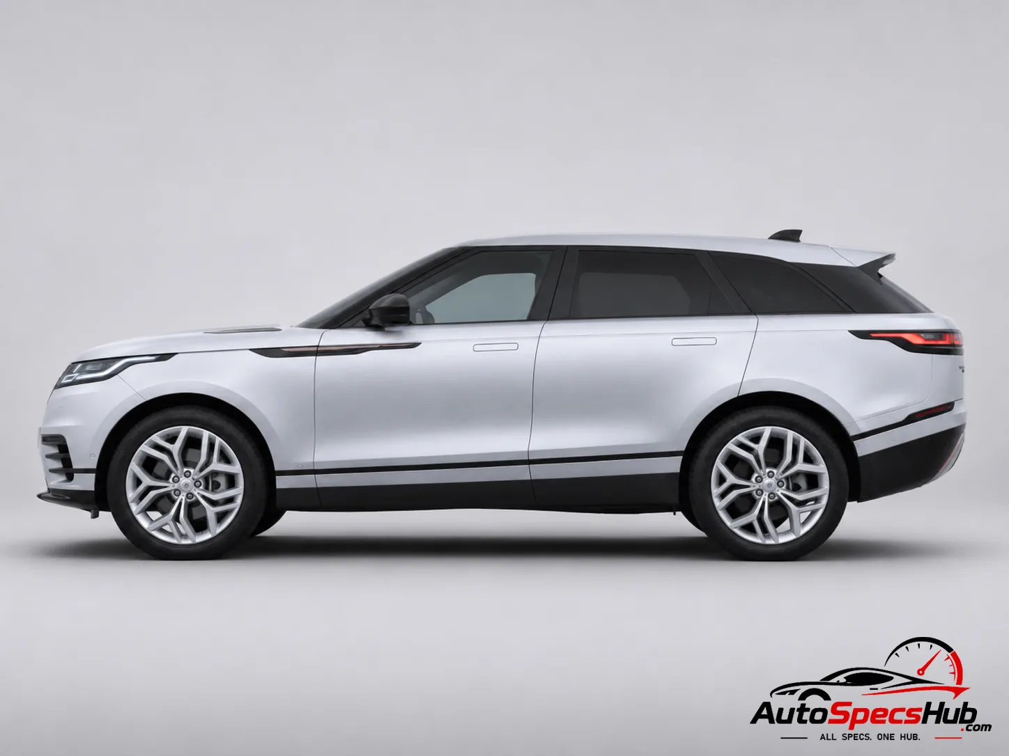 2018 Land Rover Range Rover Velar D275 side profile in Fuji White