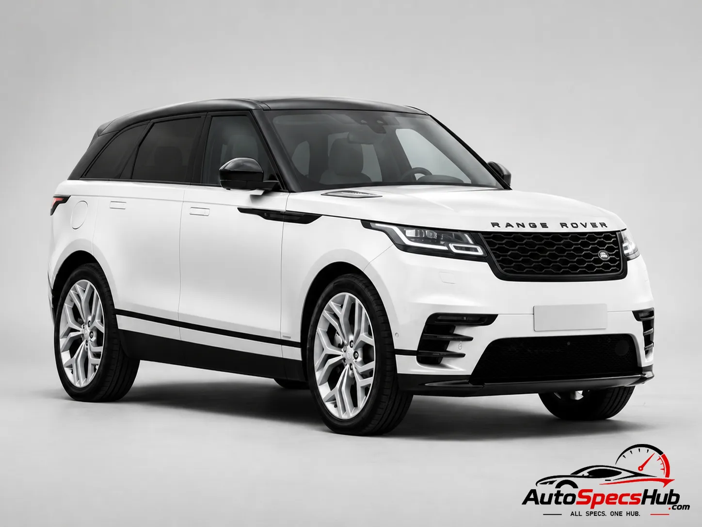 2017 Land Rover Range Rover Velar D300 front three-quarter view in Fuji White