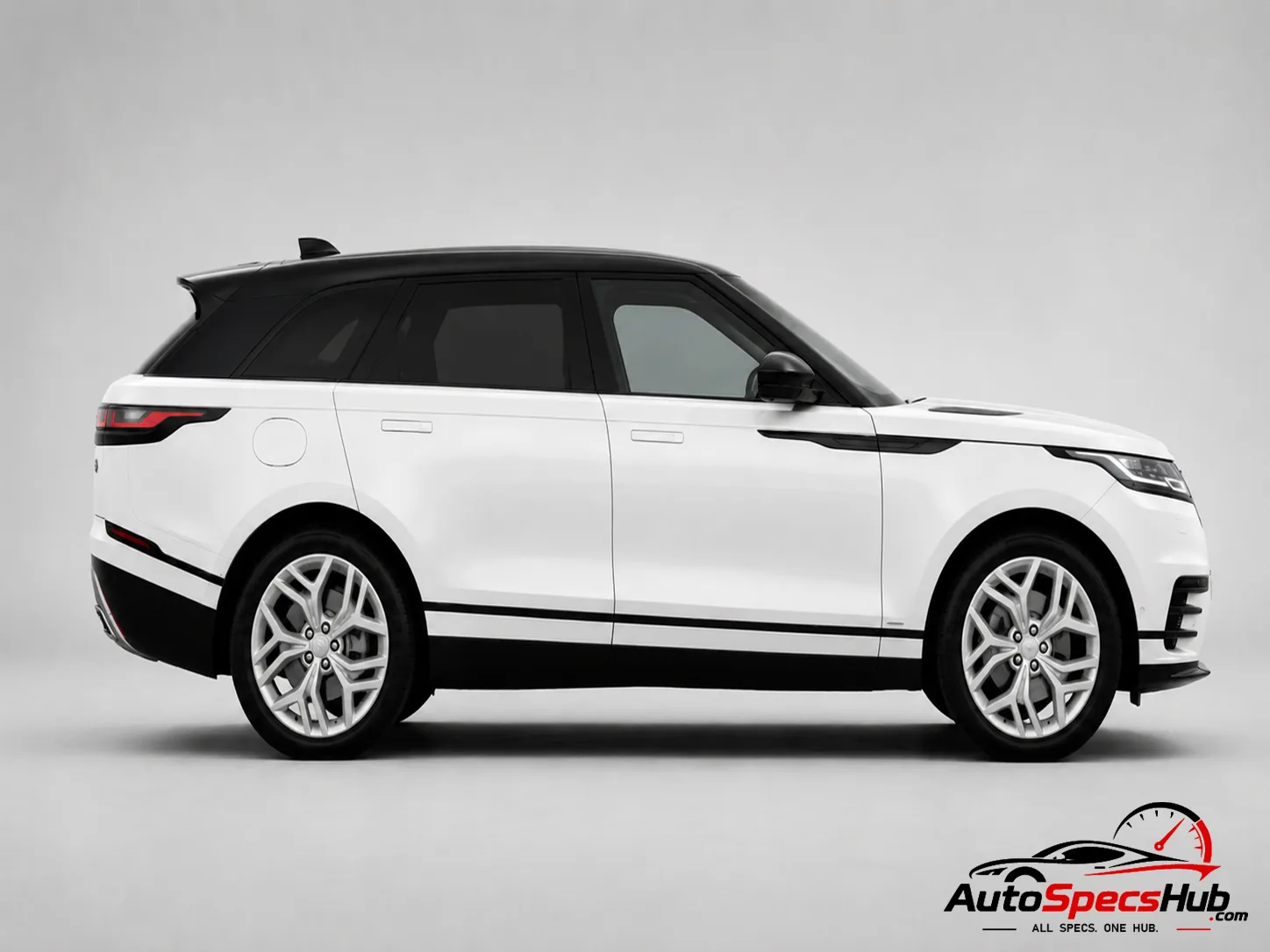 2017 Land Rover Range Rover Velar D300 side profile in Fuji White