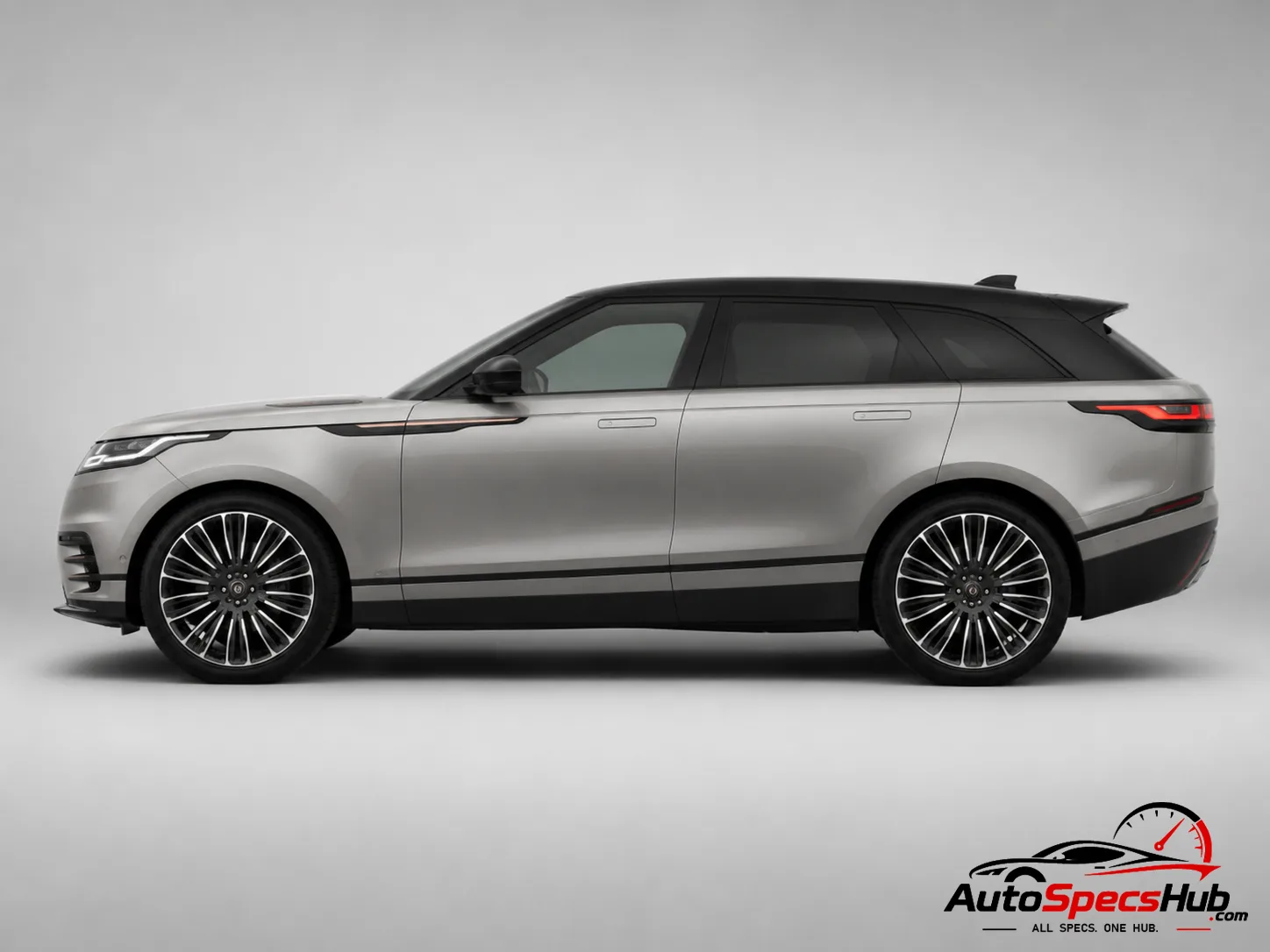 2017 Land Rover Range Rover Velar P380 side profile in Indus Silver