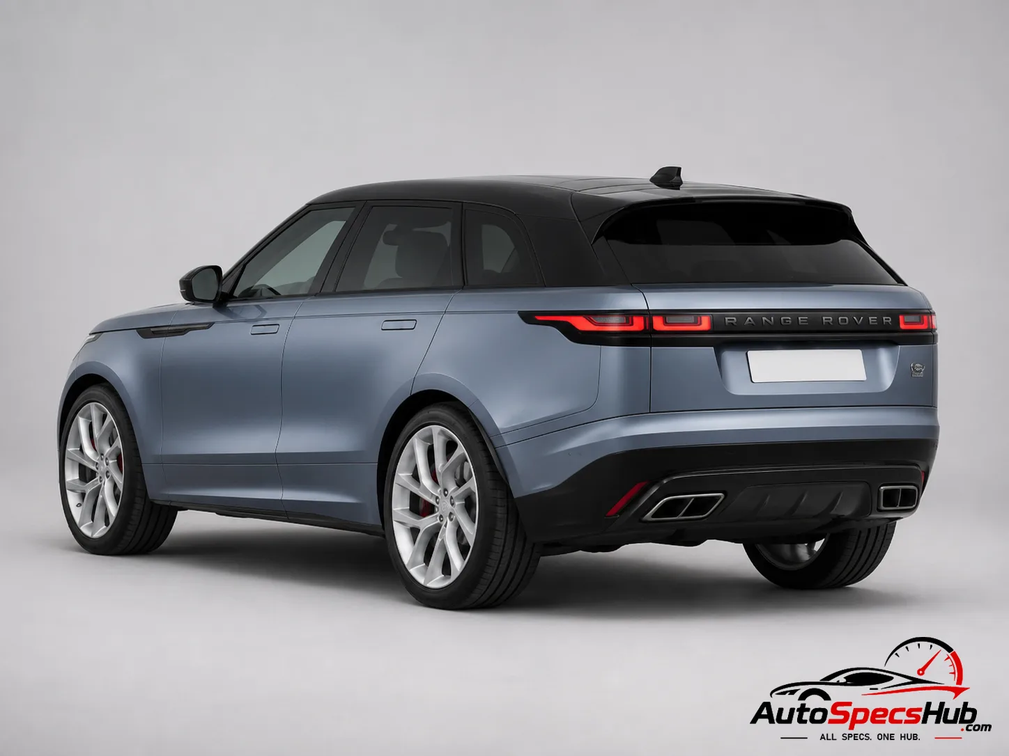 2019 Land Rover Range Rover Velar SVAutobiography rear three-quarter view in Byron Blue