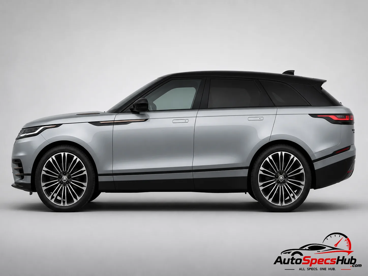 2023 Land Rover Range Rover Velar D200 side profile in Zadar Grey