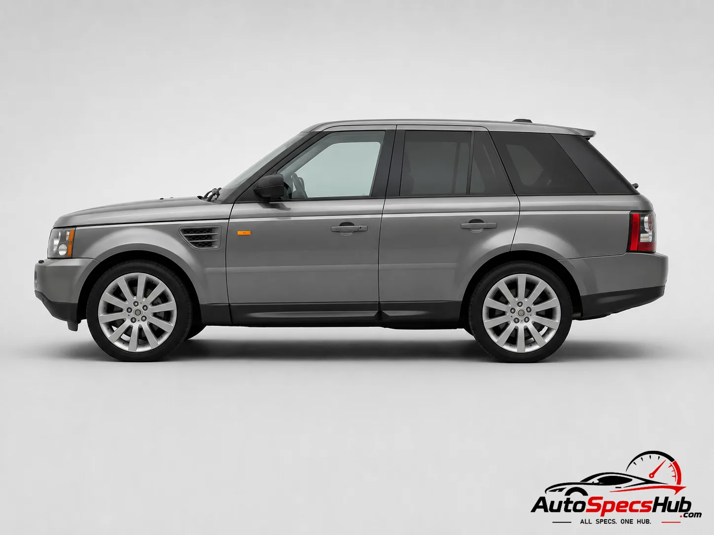 2007 Land Rover Range Rover Sport TDV8 side profile in Stornoway Grey