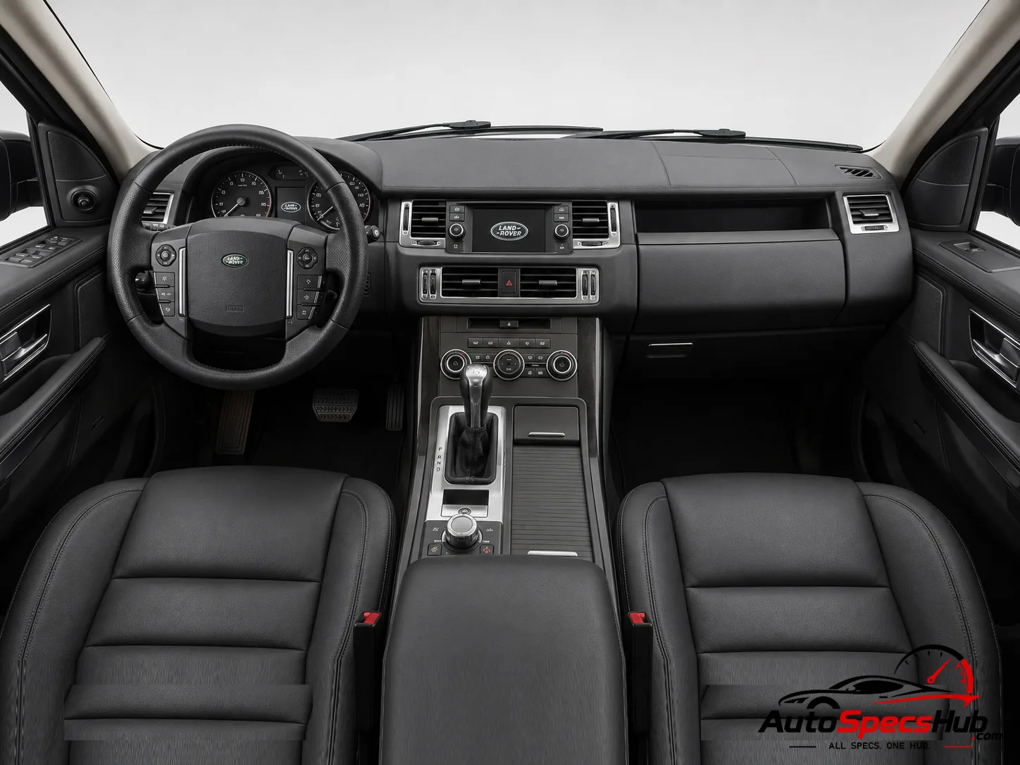 2009 Land Rover Range Rover Sport TDV6 interior dashboard and front cabin