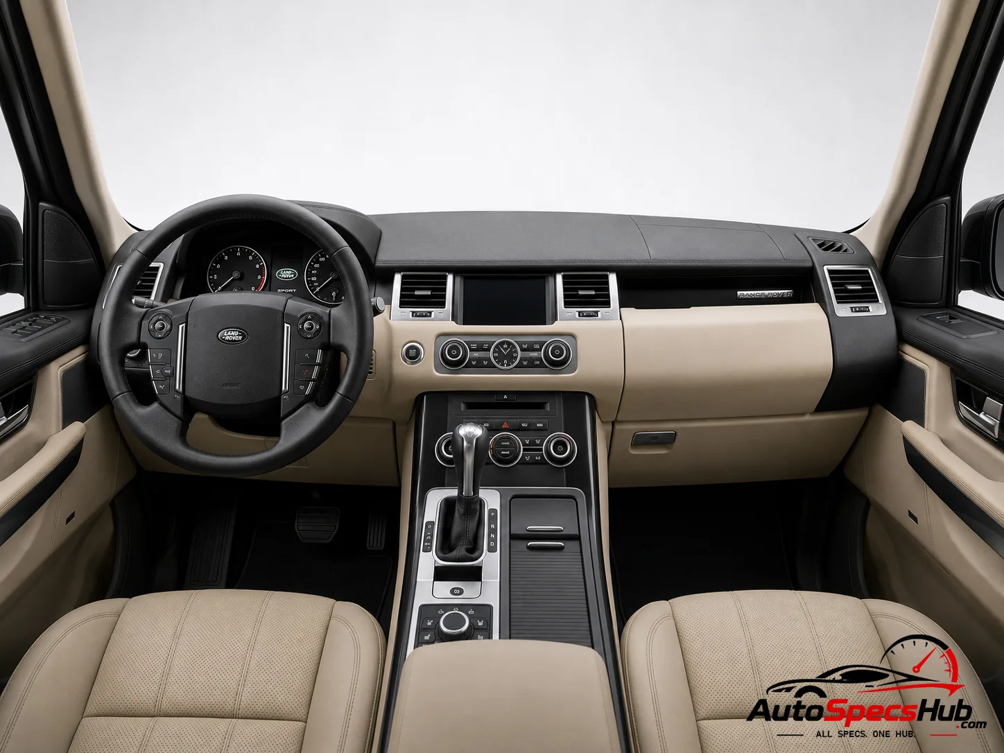 2011 Land Rover Range Rover Sport SDV6 interior dashboard and front cabin