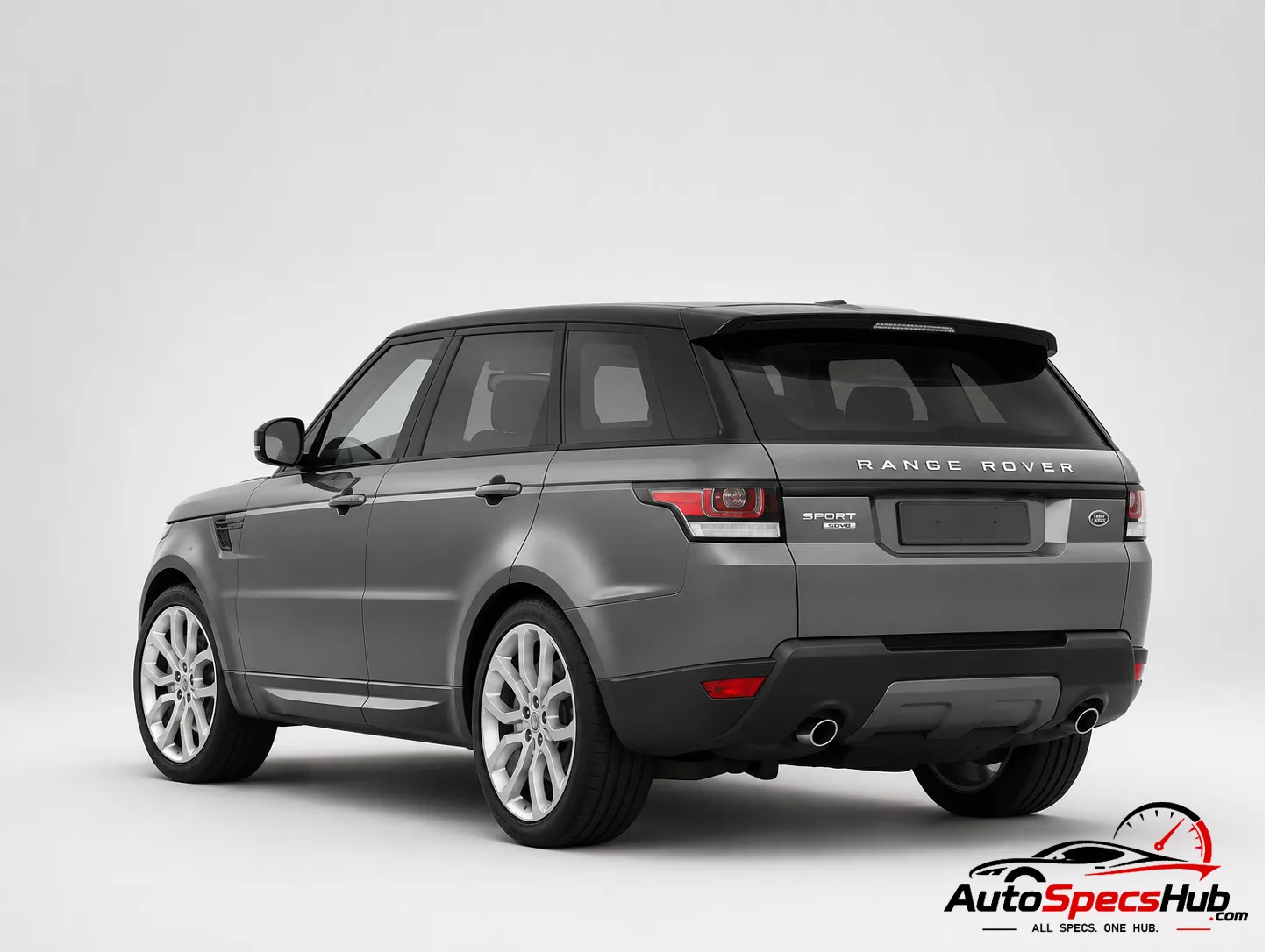 2013 Land Rover Range Rover Sport 3.0 TDV6 rear three-quarter view in Corris Grey