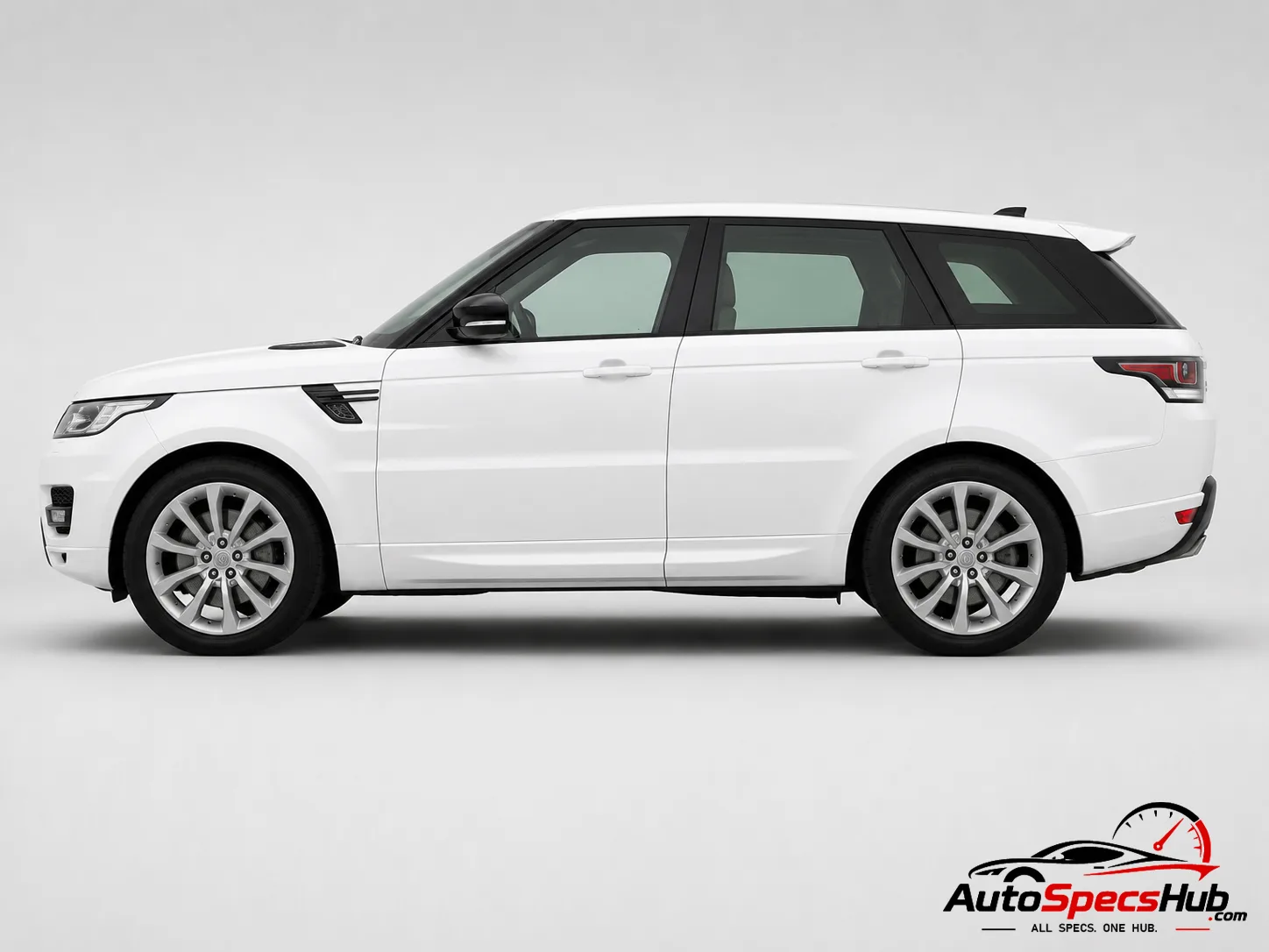 2015 Land Rover Range Rover Sport 4.4 SDV8 side profile in Fuji White