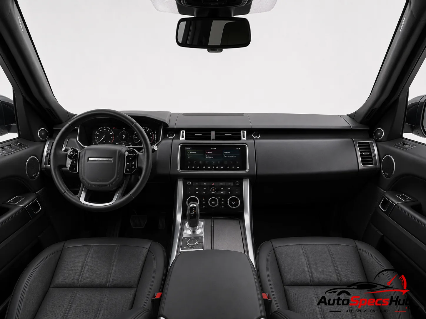 2018 Land Rover Range Rover Sport 3.0 V6 interior dashboard and front cabin