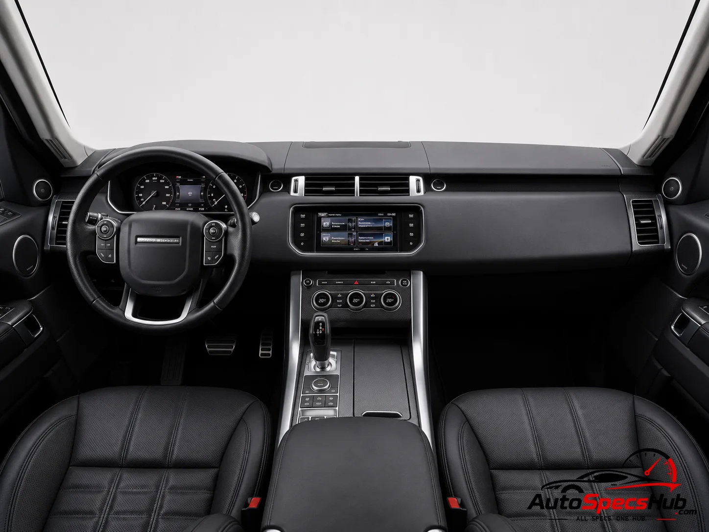 2018 Land Rover Range Rover Sport 5.0 V8 interior dashboard and front cabin