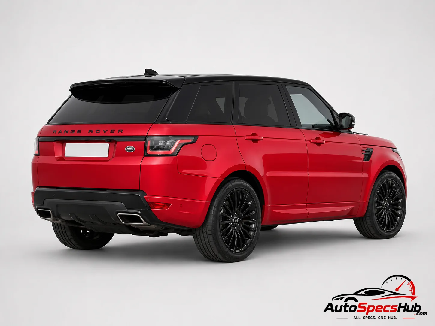 2018 Land Rover Range Rover Sport 2.0 SD4 rear three-quarter view in Firenze Red