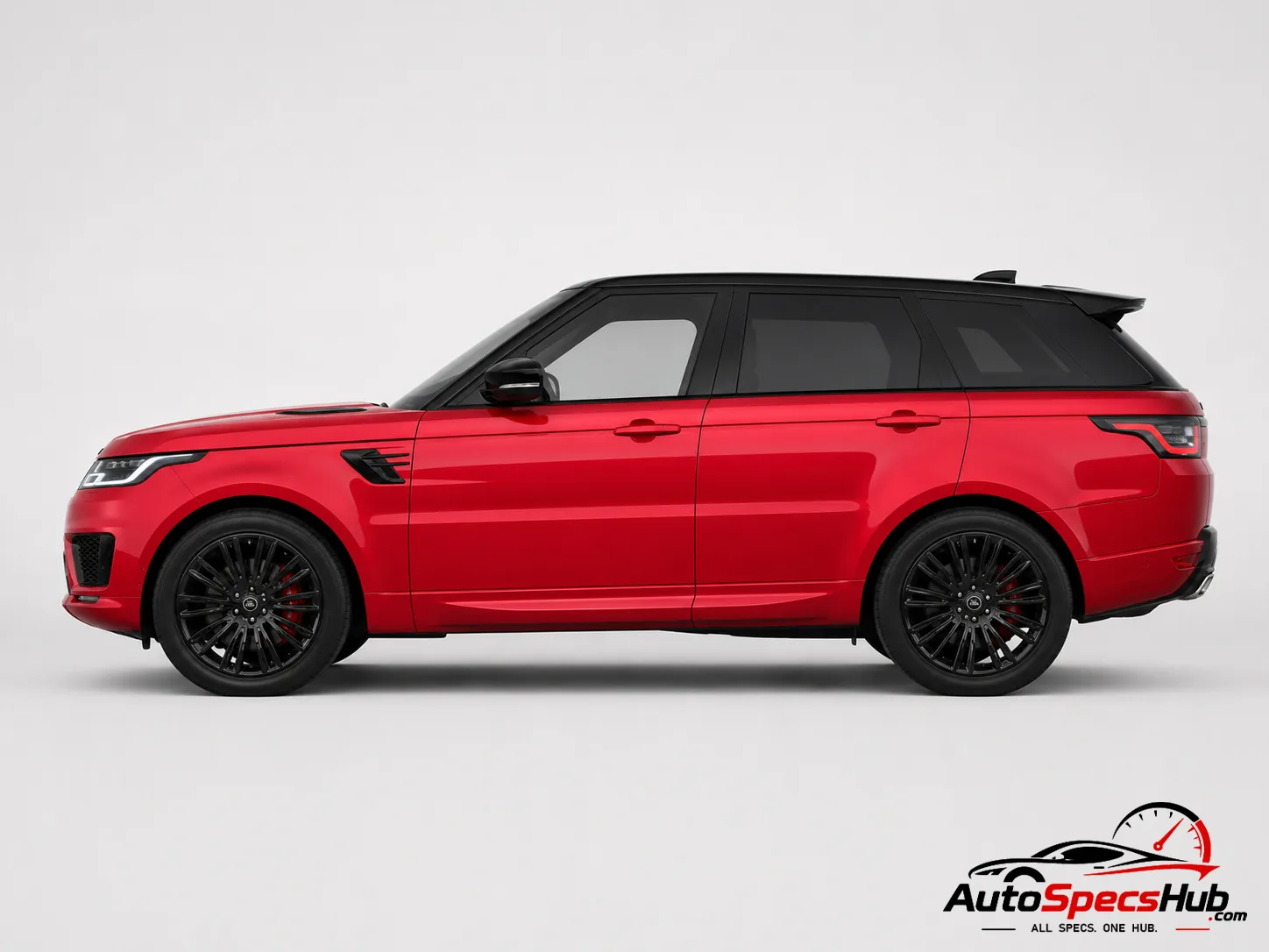 2018 Land Rover Range Rover Sport 2.0 SD4 side profile in Firenze Red