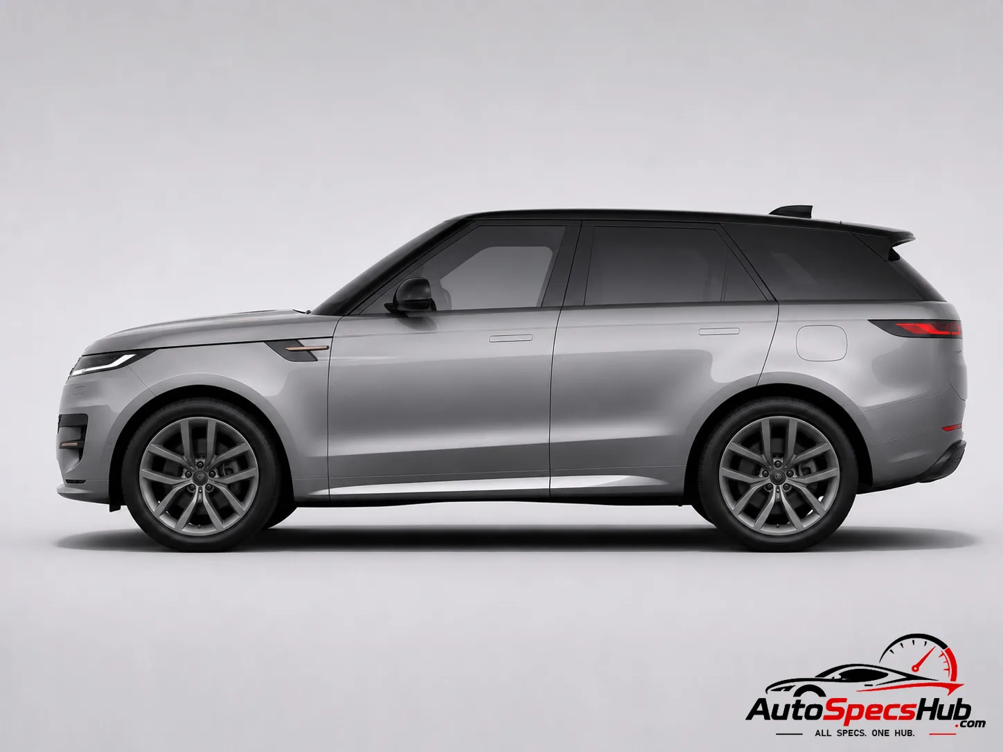 2022 Land Rover Range Rover Sport D350 side profile in Eiger Grey