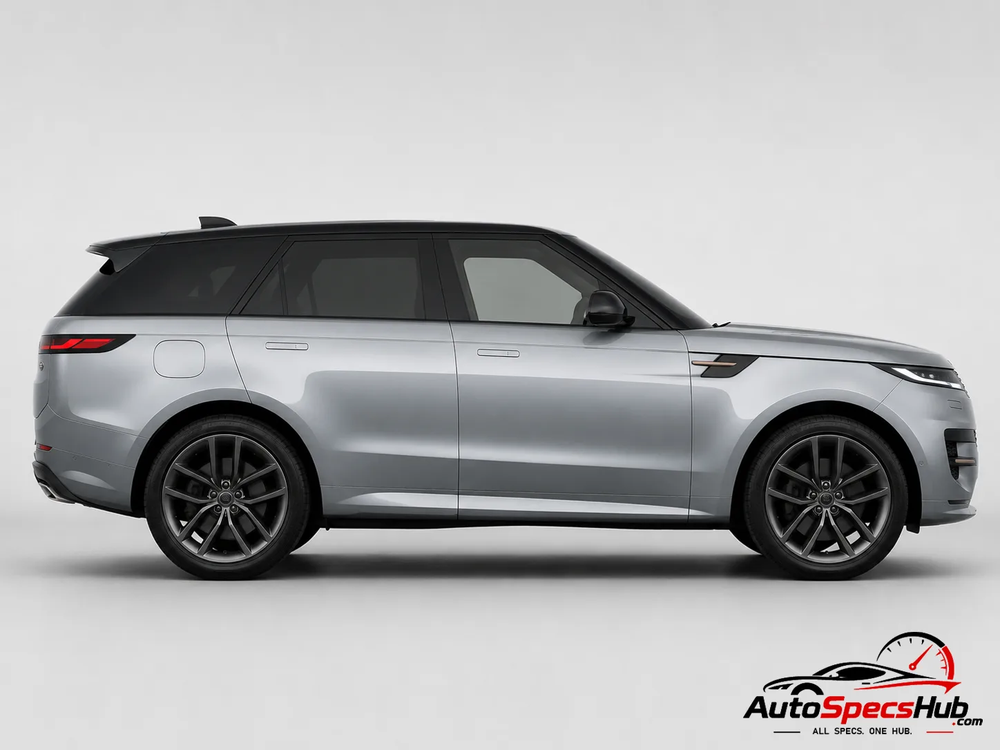 2022 Land Rover Range Rover Sport D300 side profile in Eiger Grey