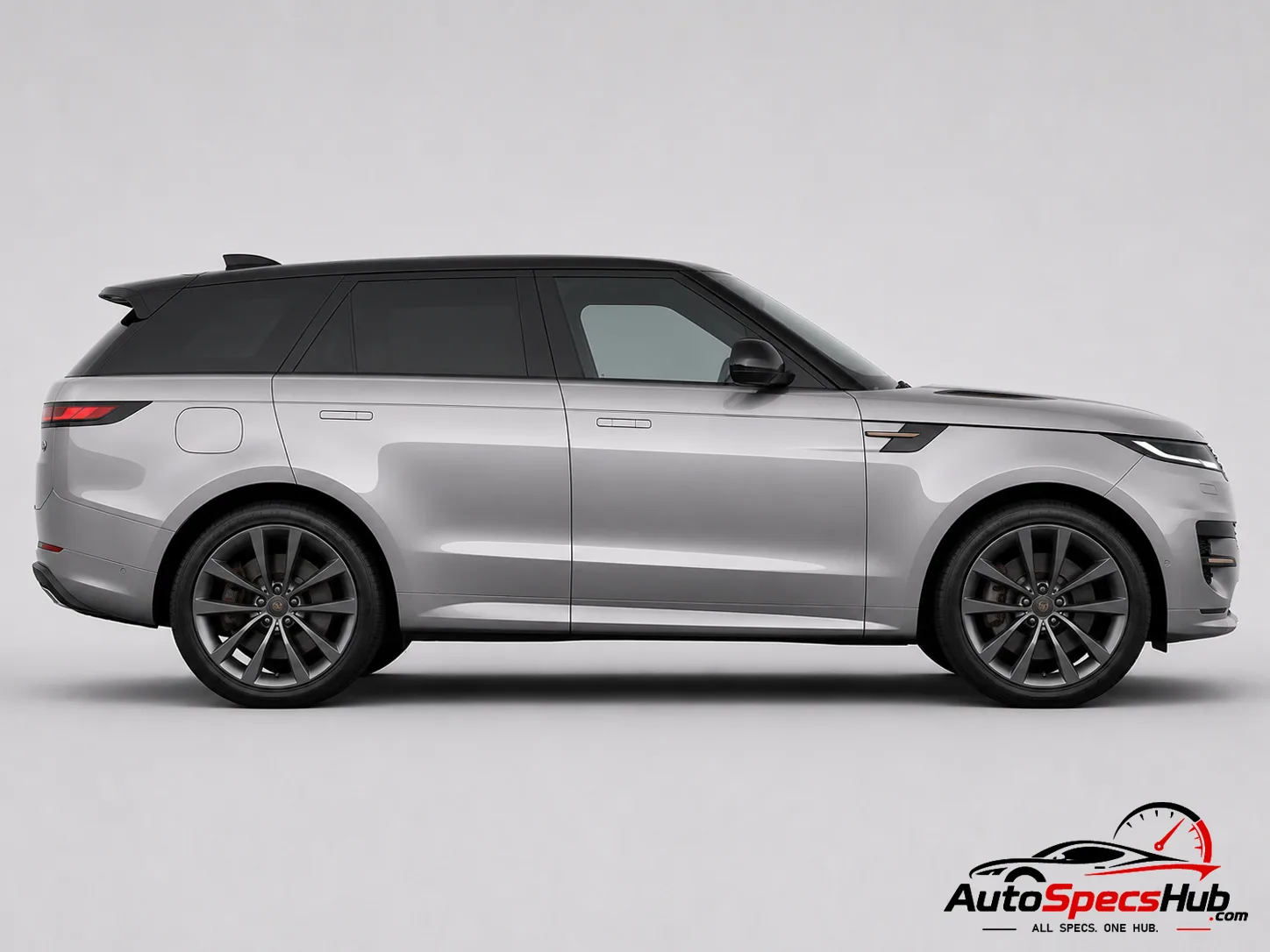 2022 Land Rover Range Rover Sport D250 side profile in Eiger Grey