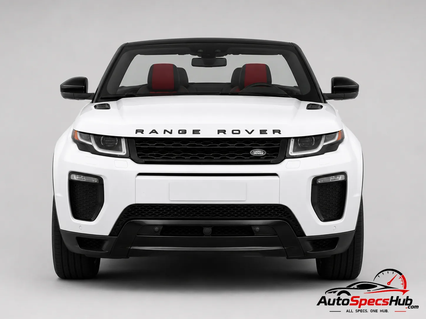 2016 Land Rover Range Rover Evoque Cabriolet Si4 front view with soft top down