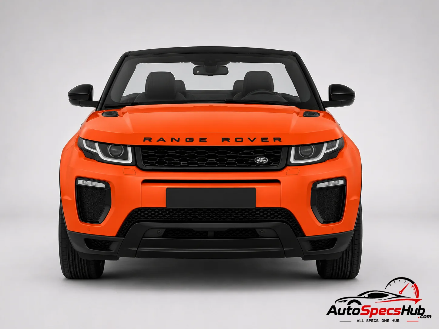 2016 Land Rover Range Rover Evoque Cabriolet TD4 front view with soft top down
