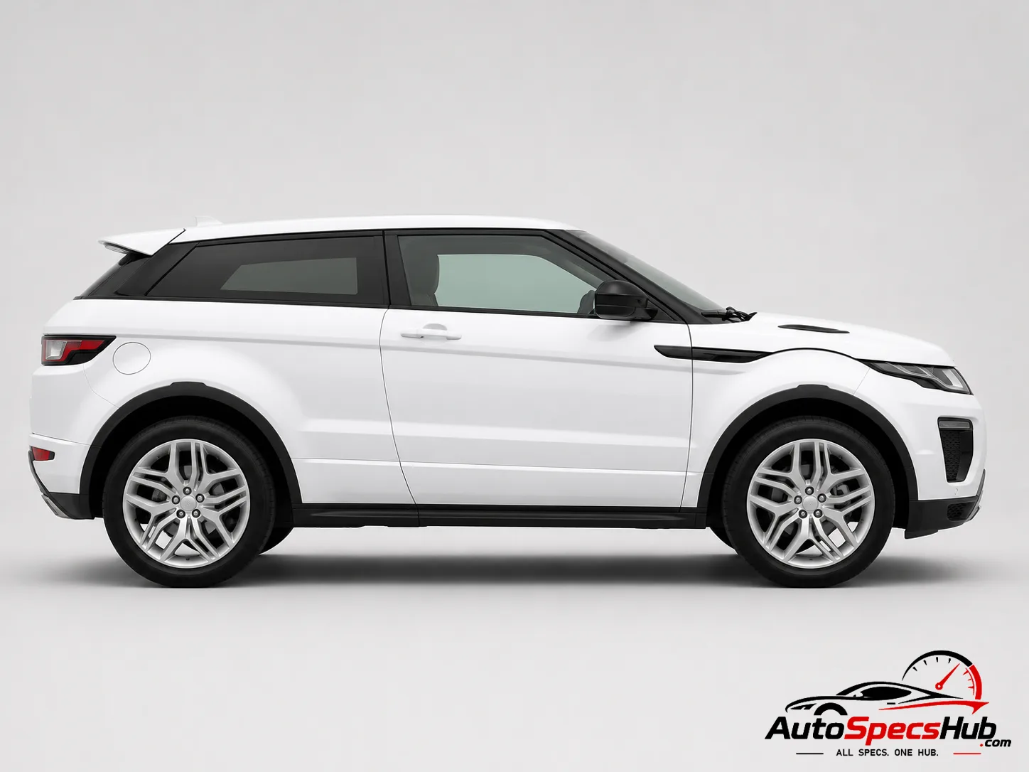 2015 Land Rover Range Rover Evoque Coupé eD4 E-Capability side profile in Fuji White