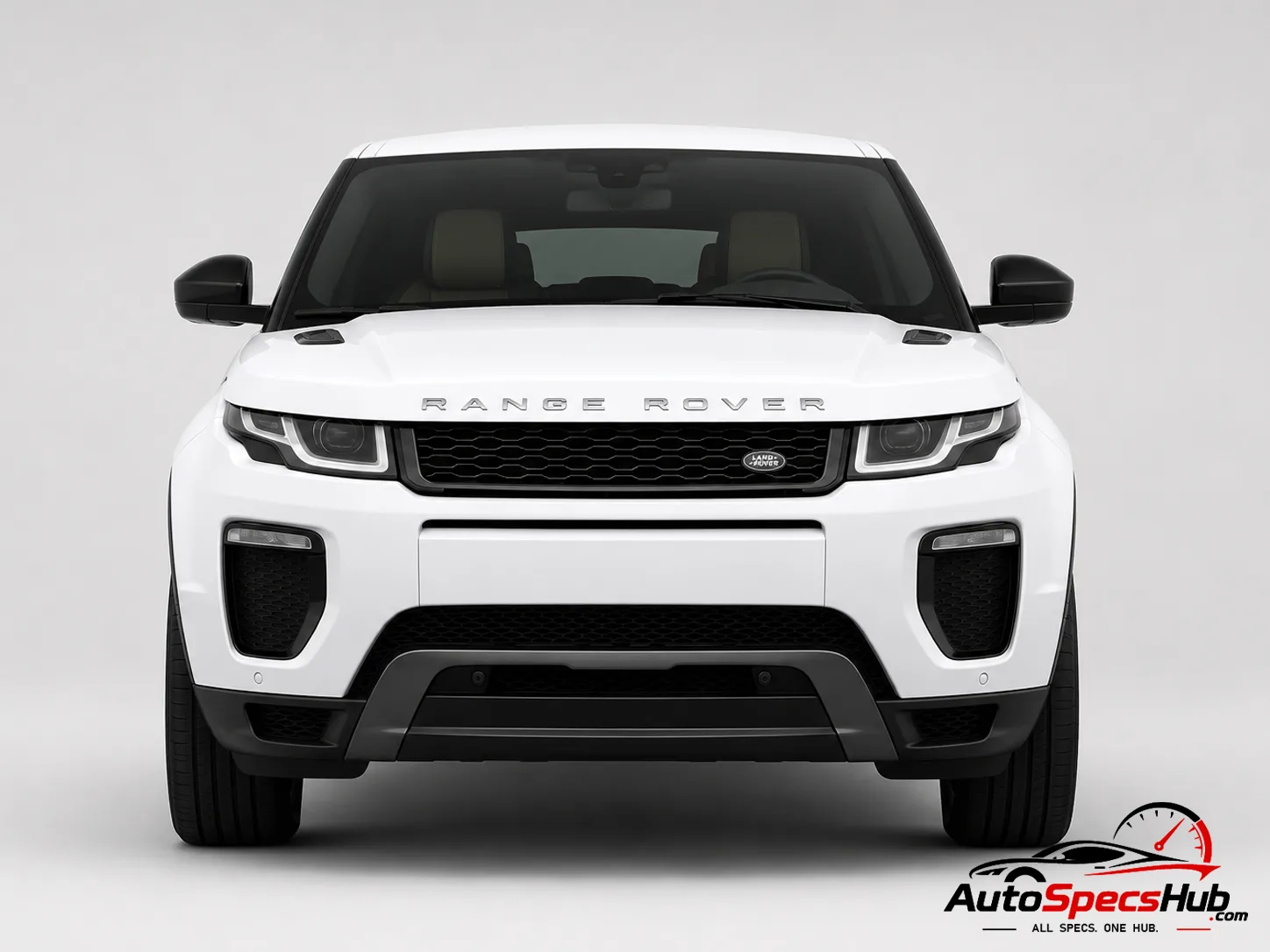 2015 Land Rover Range Rover Evoque Coupé eD4 E-Capability front view in Fuji White