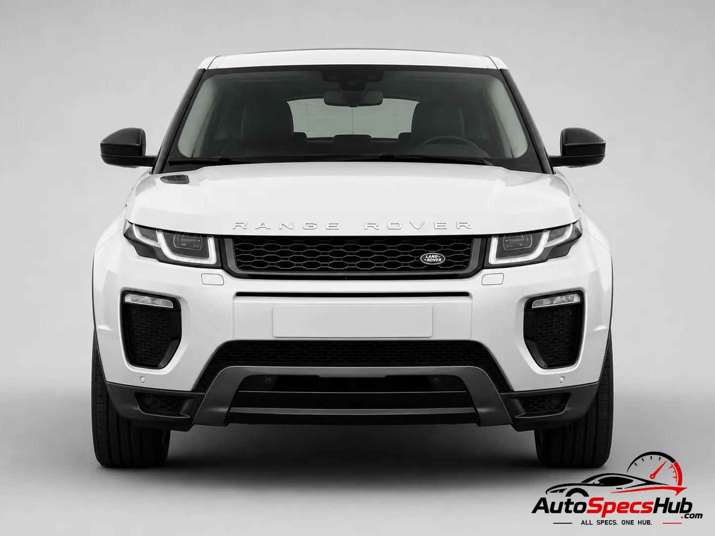 2015 Land Rover Range Rover Evoque TD4 E-Capability front view in Fuji White