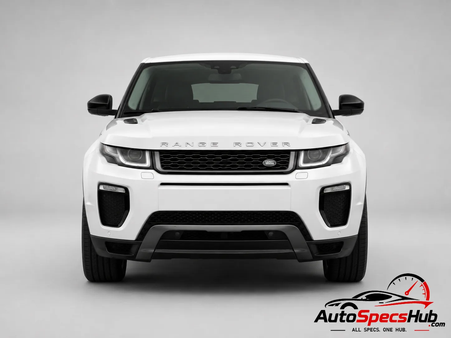 2015 Land Rover Range Rover Evoque TD4 front view in Fuji White