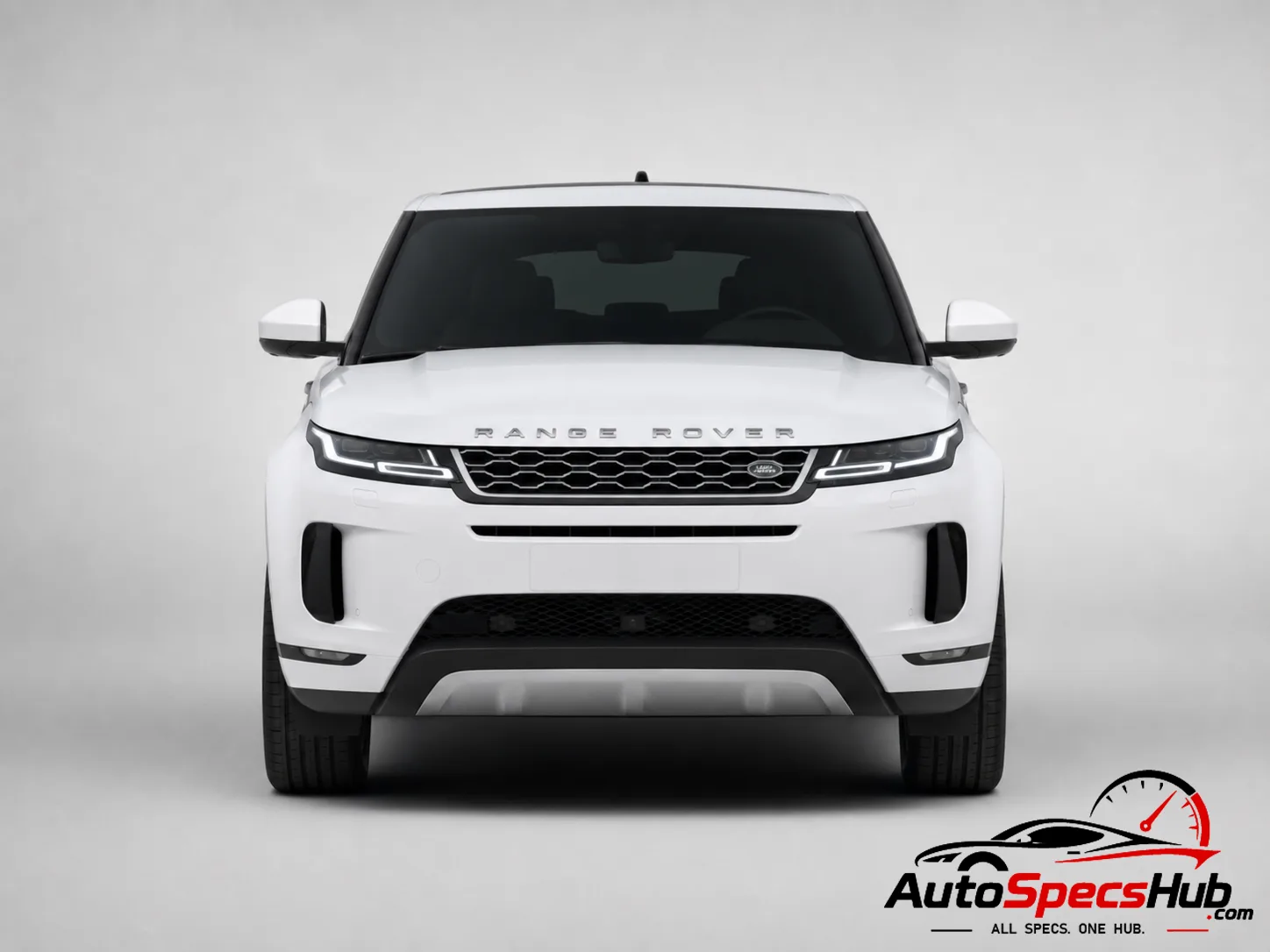 2019 Land Rover Range Rover Evoque D150 MHEV front view in Fuji White