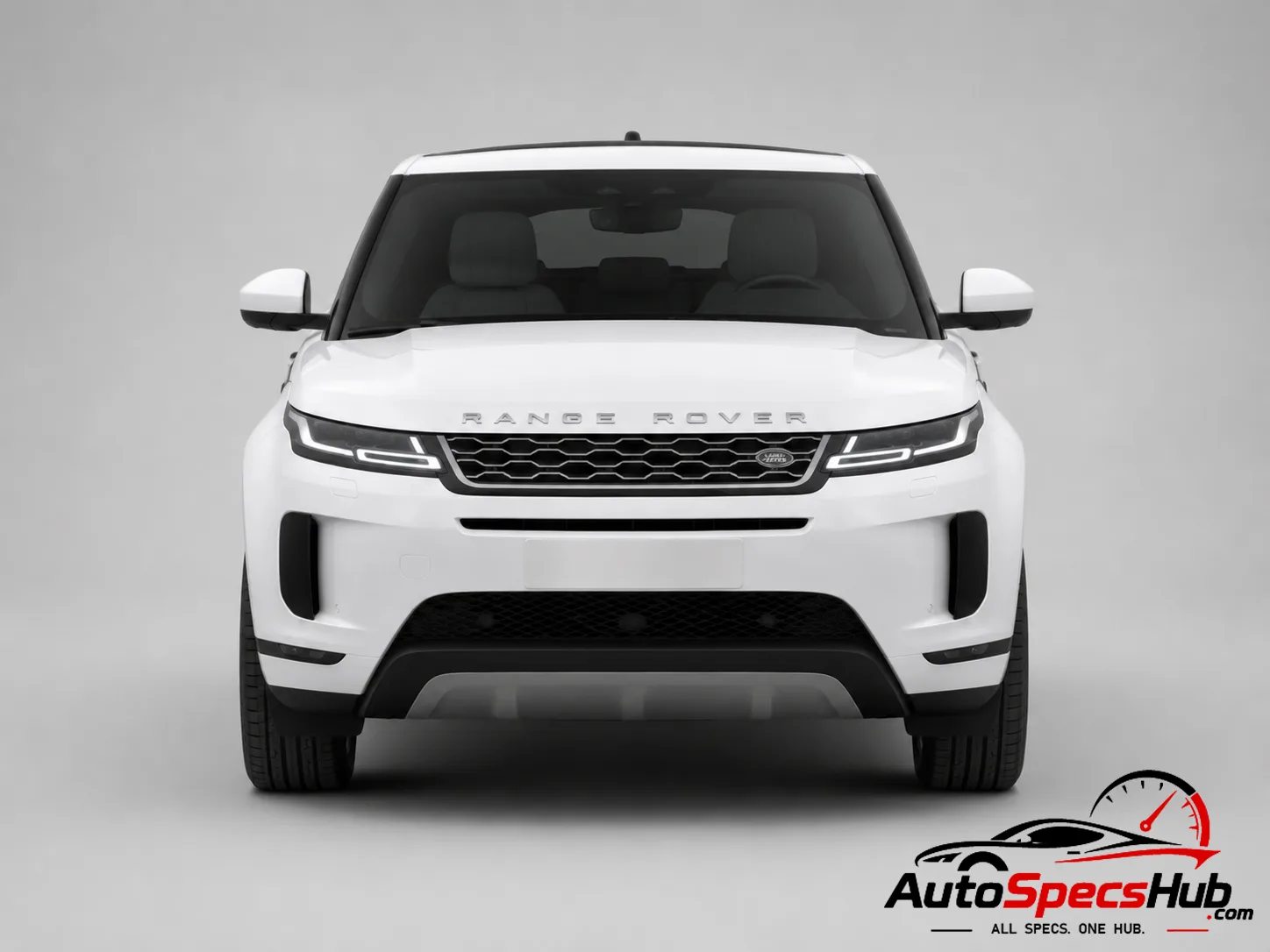 2019 Land Rover Range Rover Evoque D150 2WD front view in Fuji White