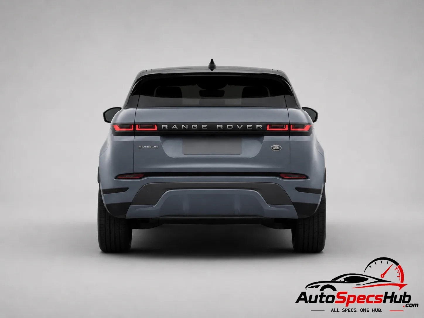 2019 Land Rover Range Rover Evoque P200 MHEV rear view in Byron Blue