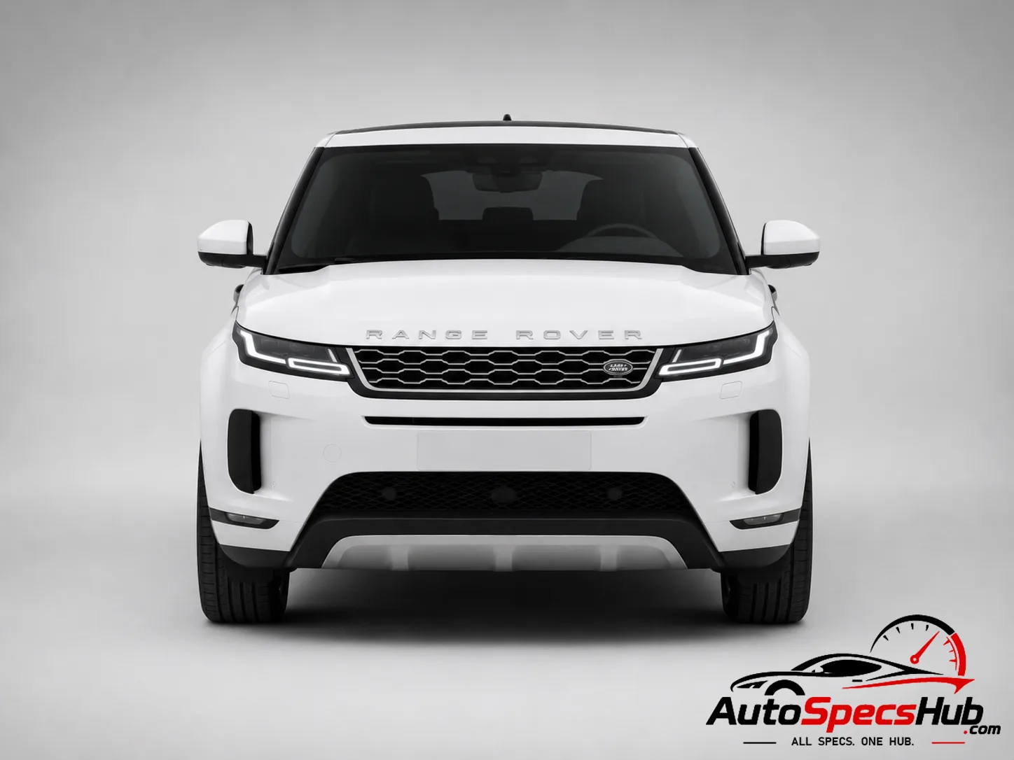 2019 Land Rover Range Rover Evoque D240 MHEV front view in Fuji White