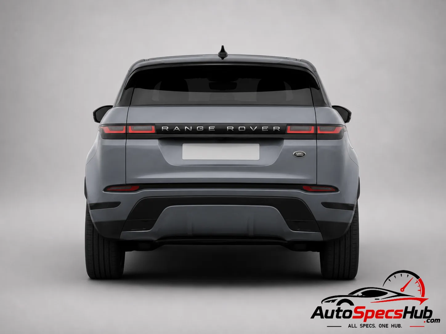 2019 Land Rover Range Rover Evoque P300 MHEV rear view in Byron Blue