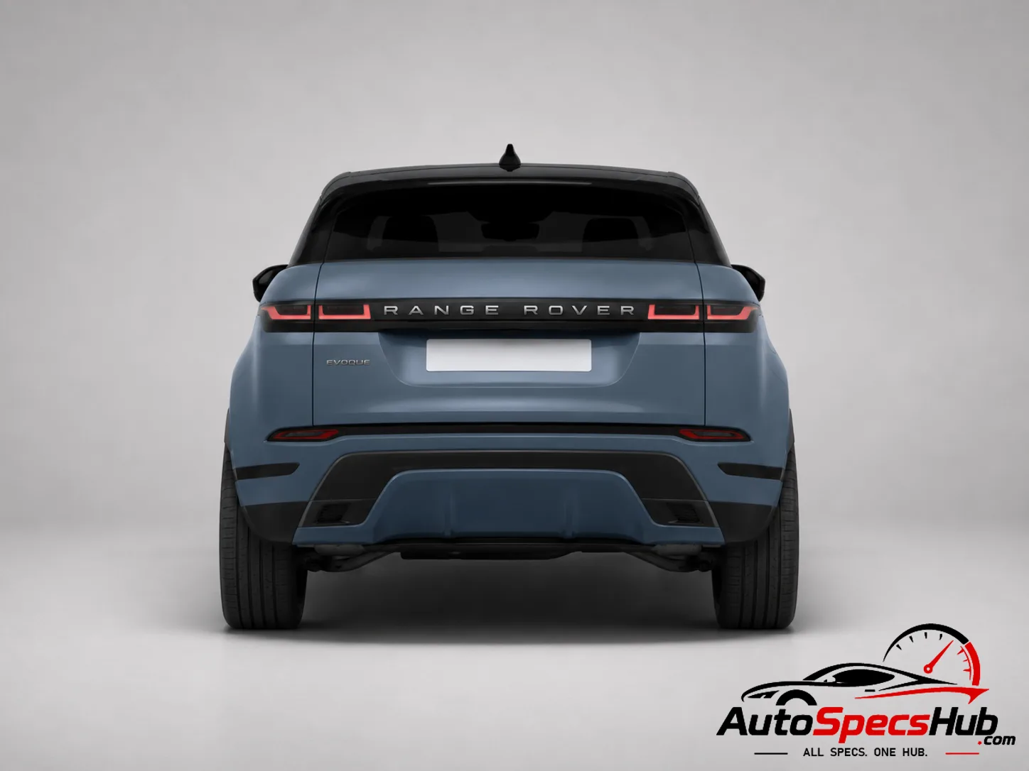 2023 Land Rover Range Rover Evoque P250 MHEV rear view in Blue