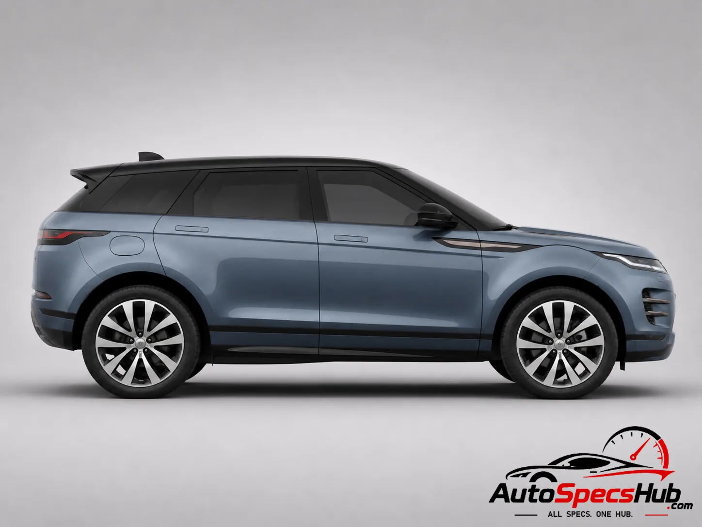 2023 Land Rover Range Rover Evoque P200 MHEV side profile in Blue