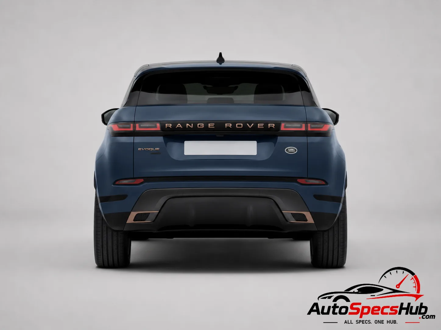 2023 Land Rover Range Rover Evoque D200 MHEV rear view in Blue