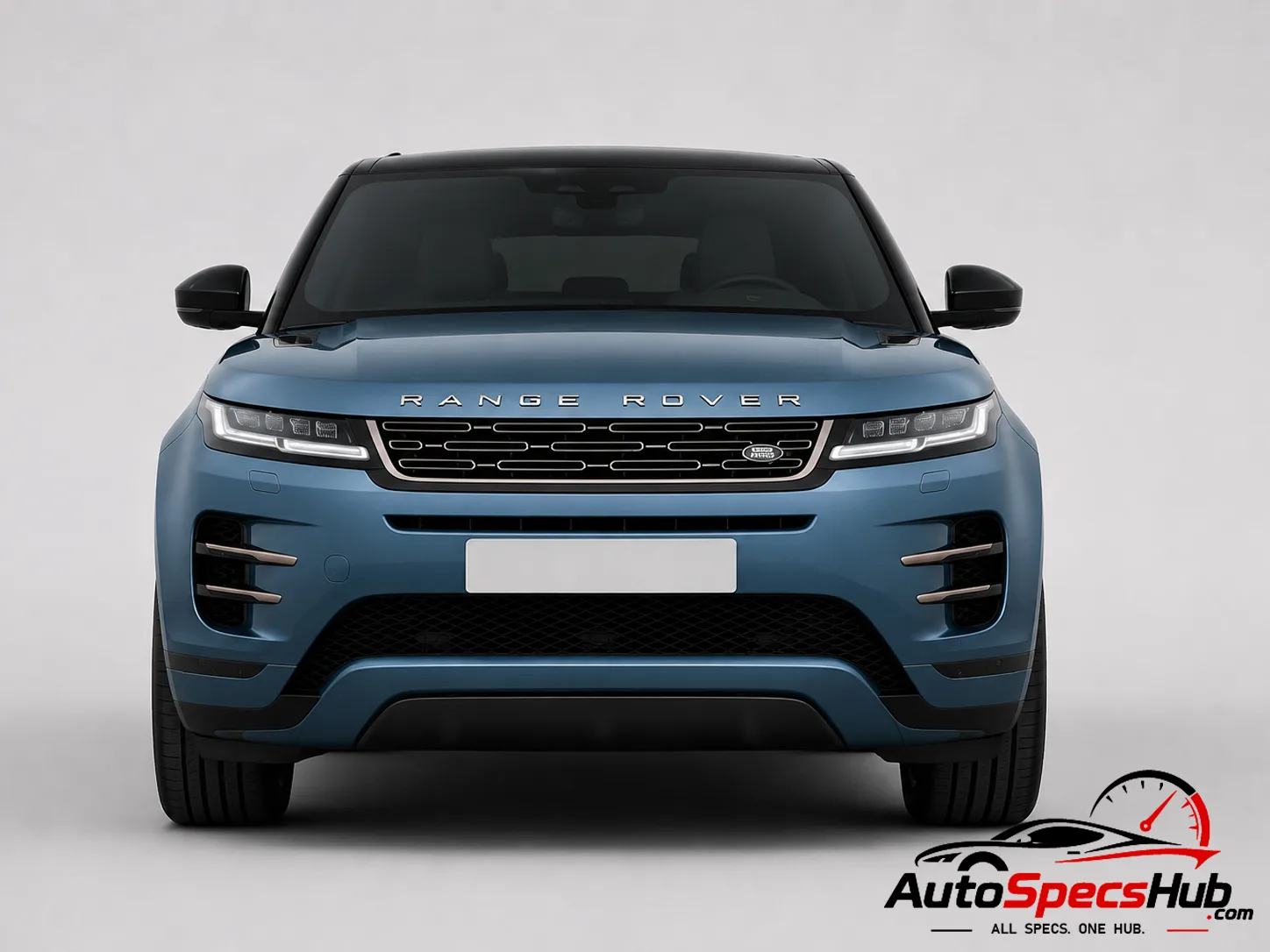 2023 Land Rover Range Rover Evoque P160 MHEV front view in Blue