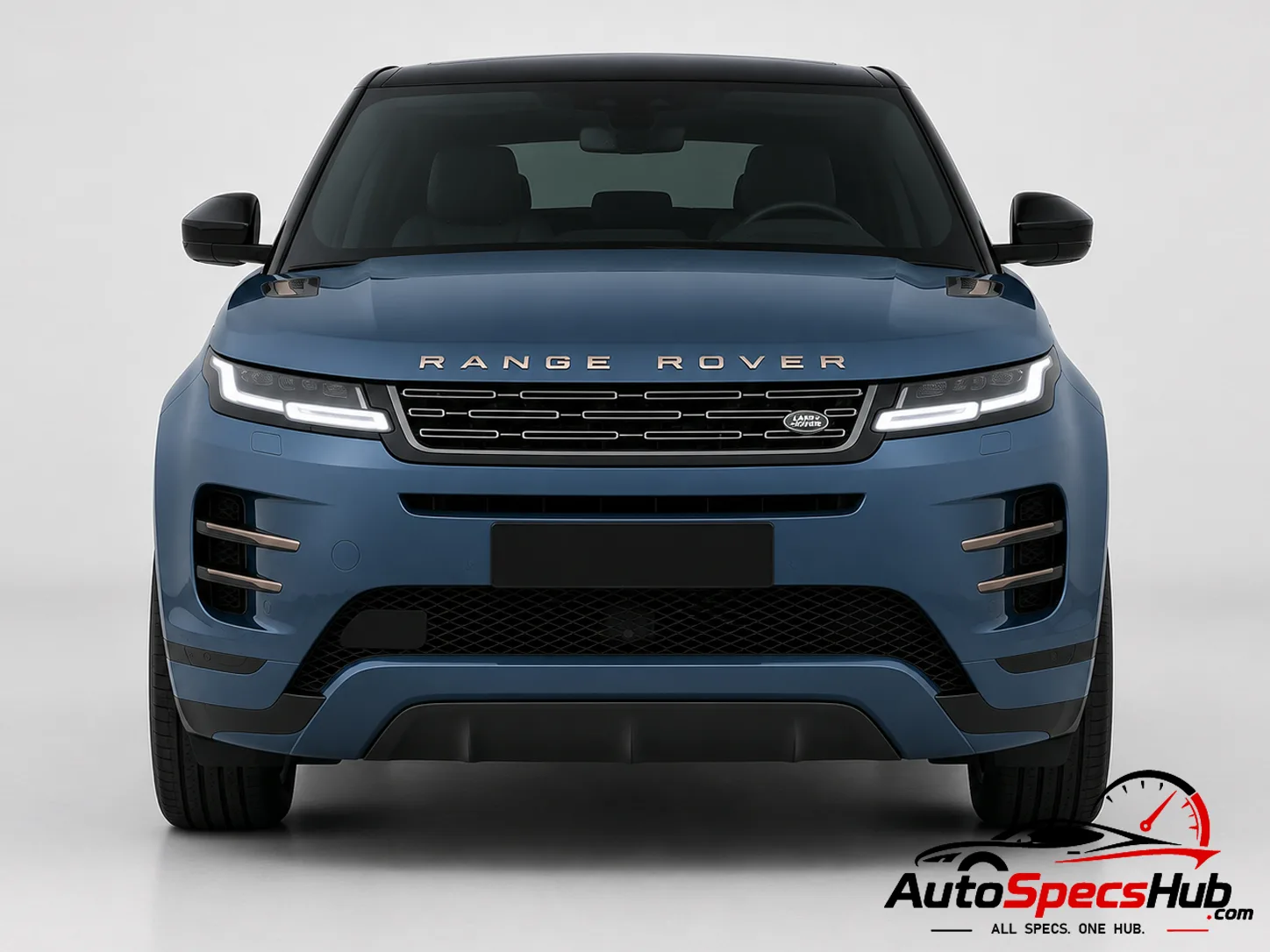 2023 Land Rover Range Rover Evoque D165 2WD front view in Blue