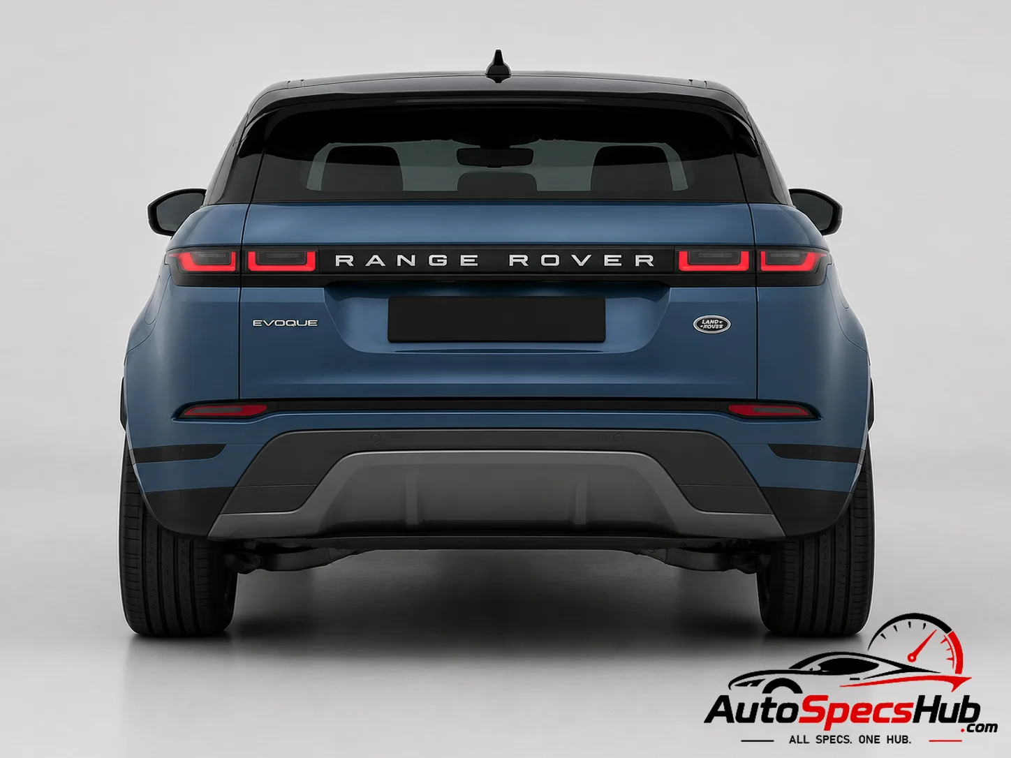 2023 Land Rover Range Rover Evoque D165 2WD rear view in Blue