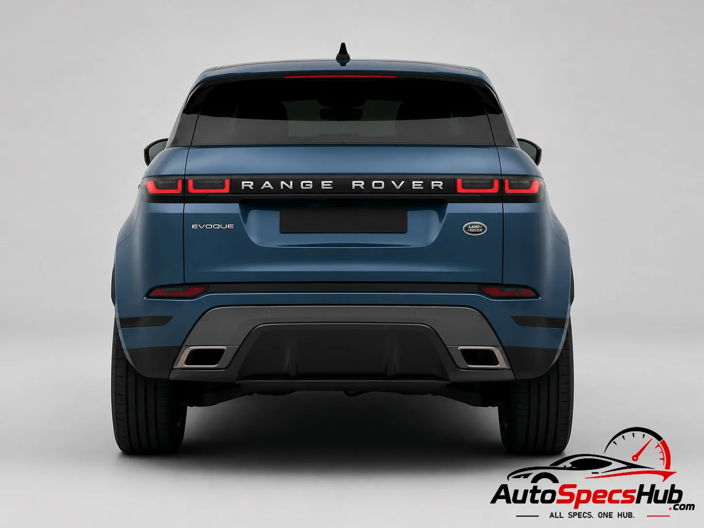 2023 Land Rover Range Rover Evoque D165 MHEV rear view in Blue