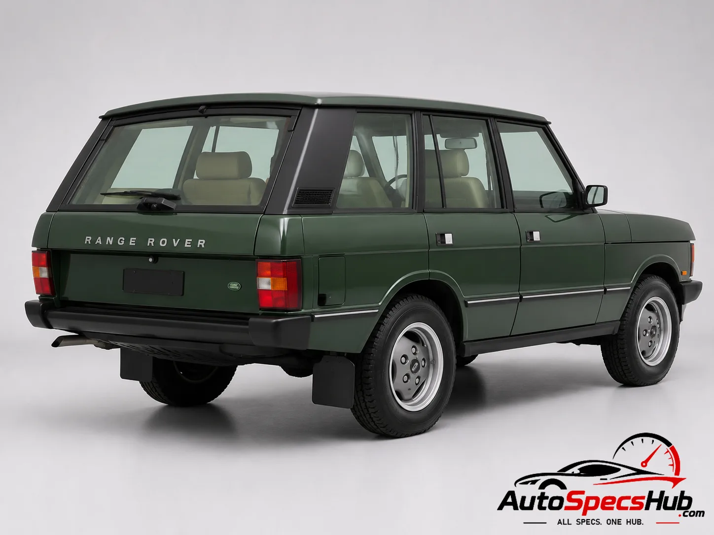 1970 Land Rover Range Rover 2.5 t.d. rear three-quarter view in Green