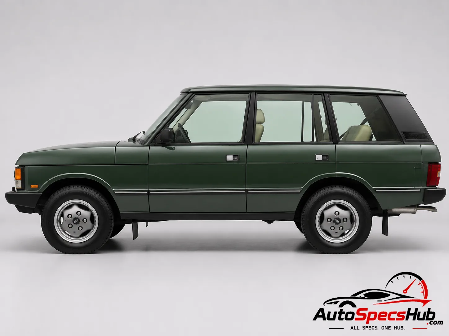 1970 Land Rover Range Rover 2.5 t.d. side profile in Green