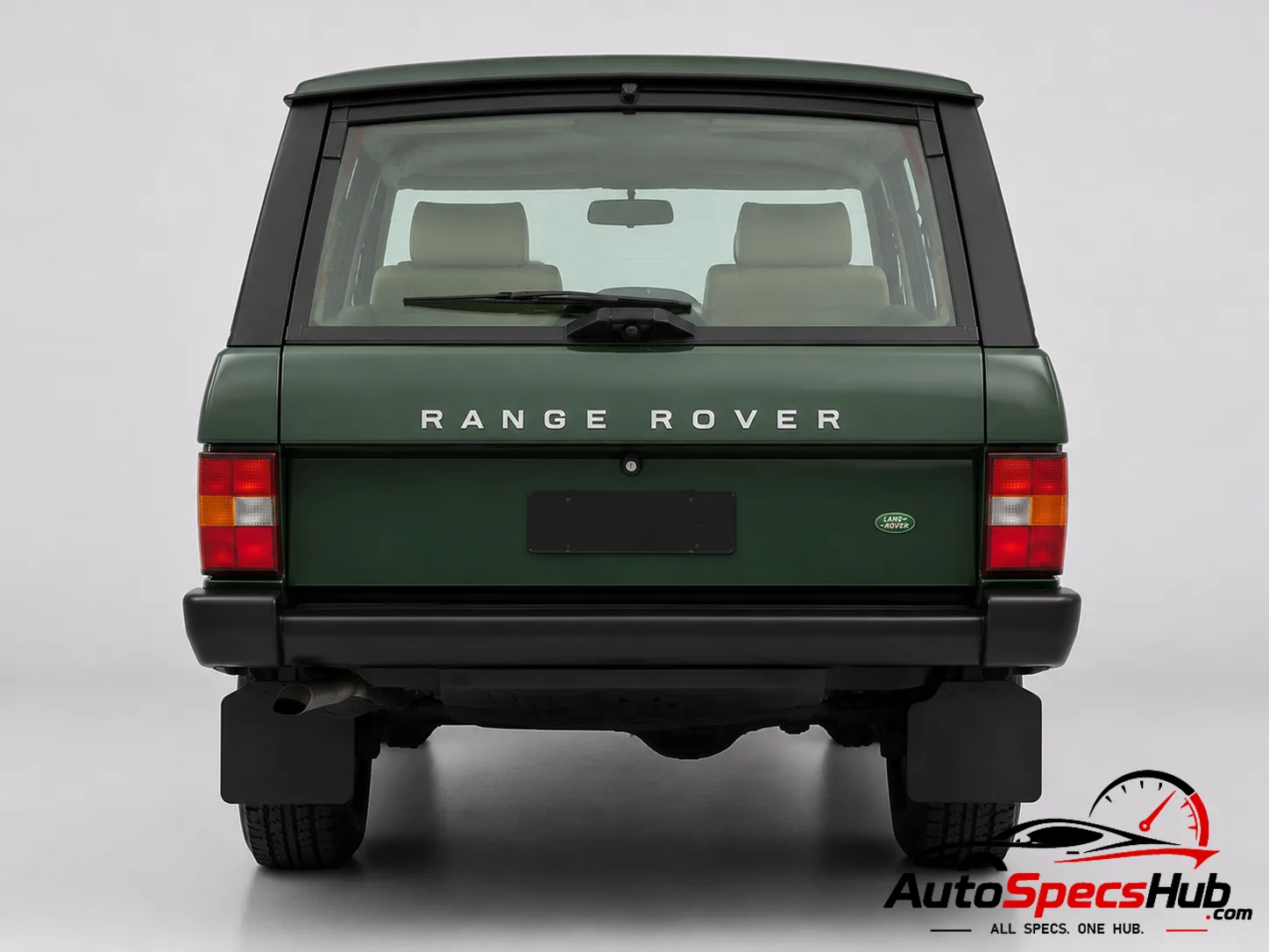 1970 Land Rover Range Rover 2.5 t.d. rear view in Green