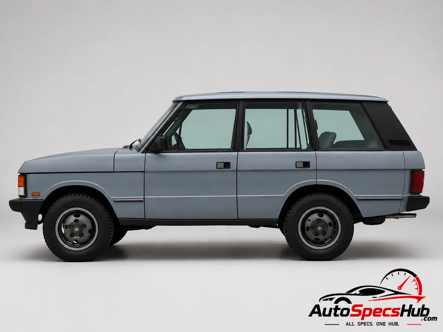 1970 Land Rover Range Rover SEi side profile in Blue Gray