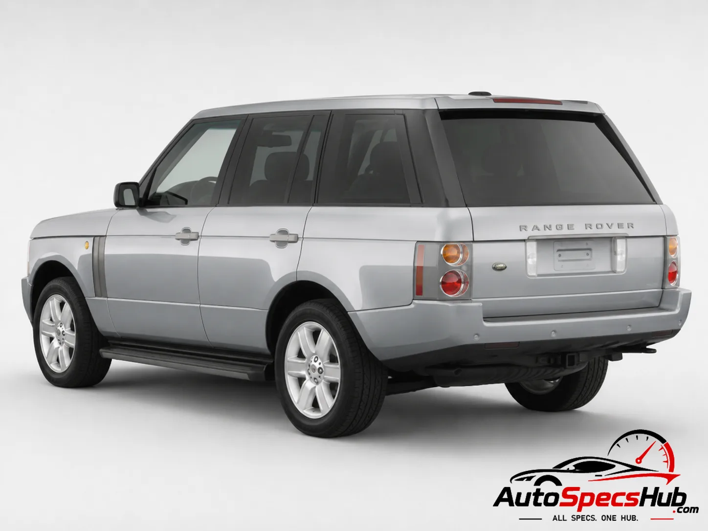 2002 Land Rover Range Rover 4.4 rear three-quarter view in Silver