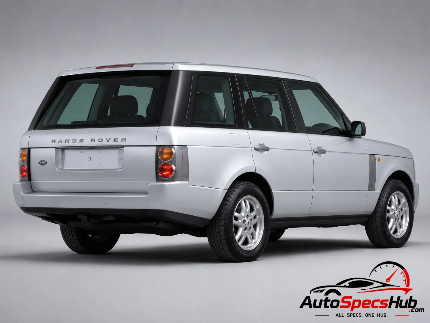 2002 Land Rover Range Rover Td6 rear three-quarter view in Silver