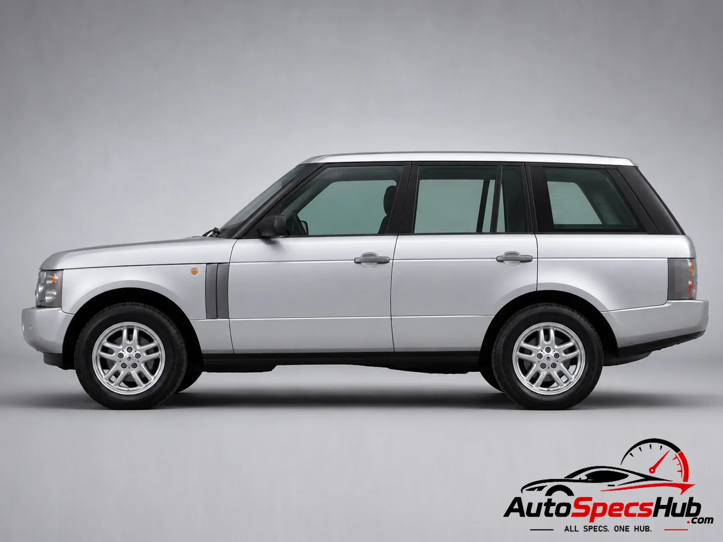 2002 Land Rover Range Rover Td6 side profile in Silver