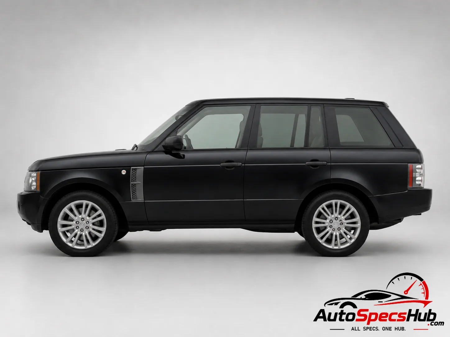 2006 Land Rover Range Rover TdV8 side profile in Black