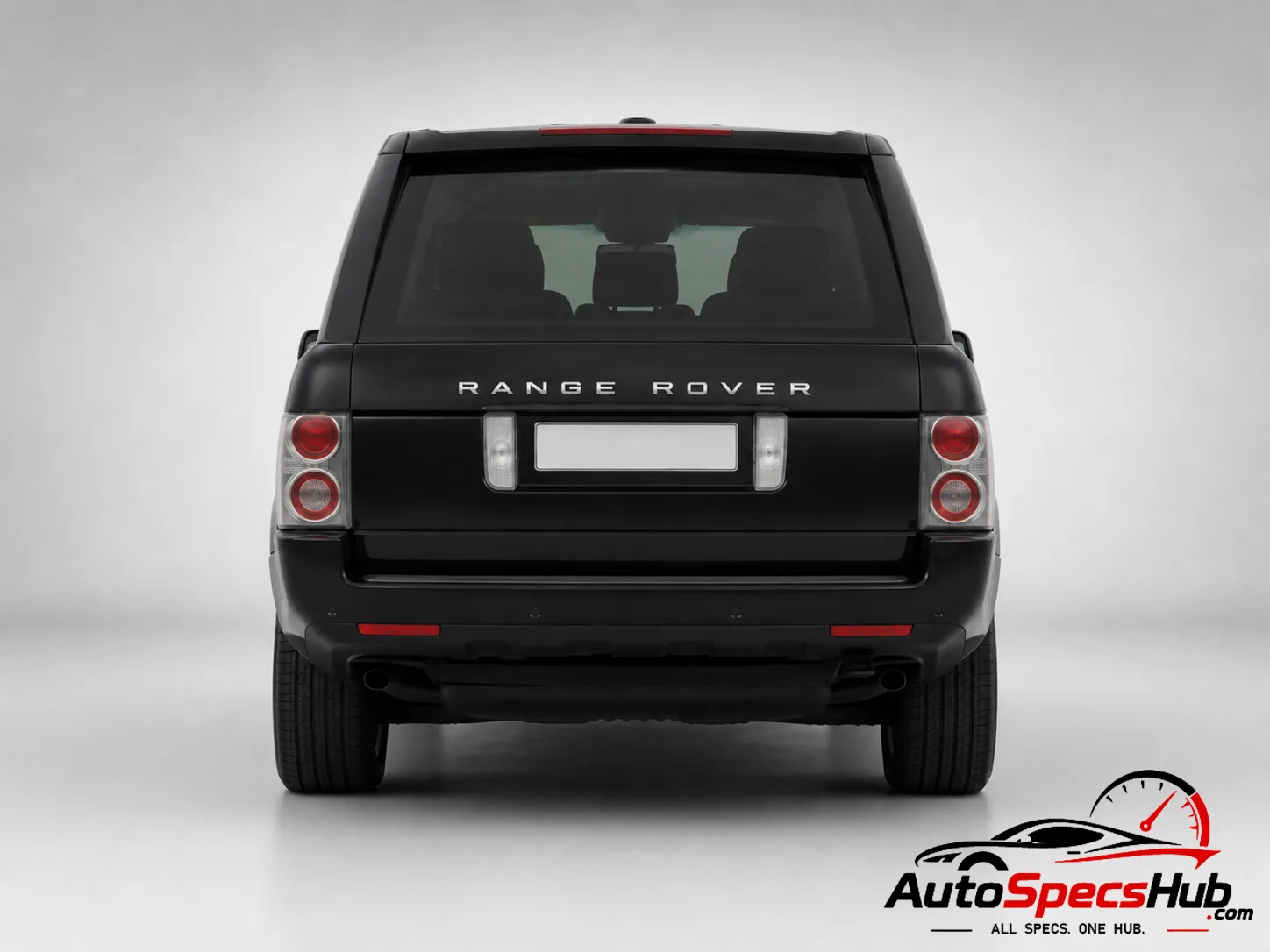 2009 Land Rover Range Rover Supercharged rear view in Black