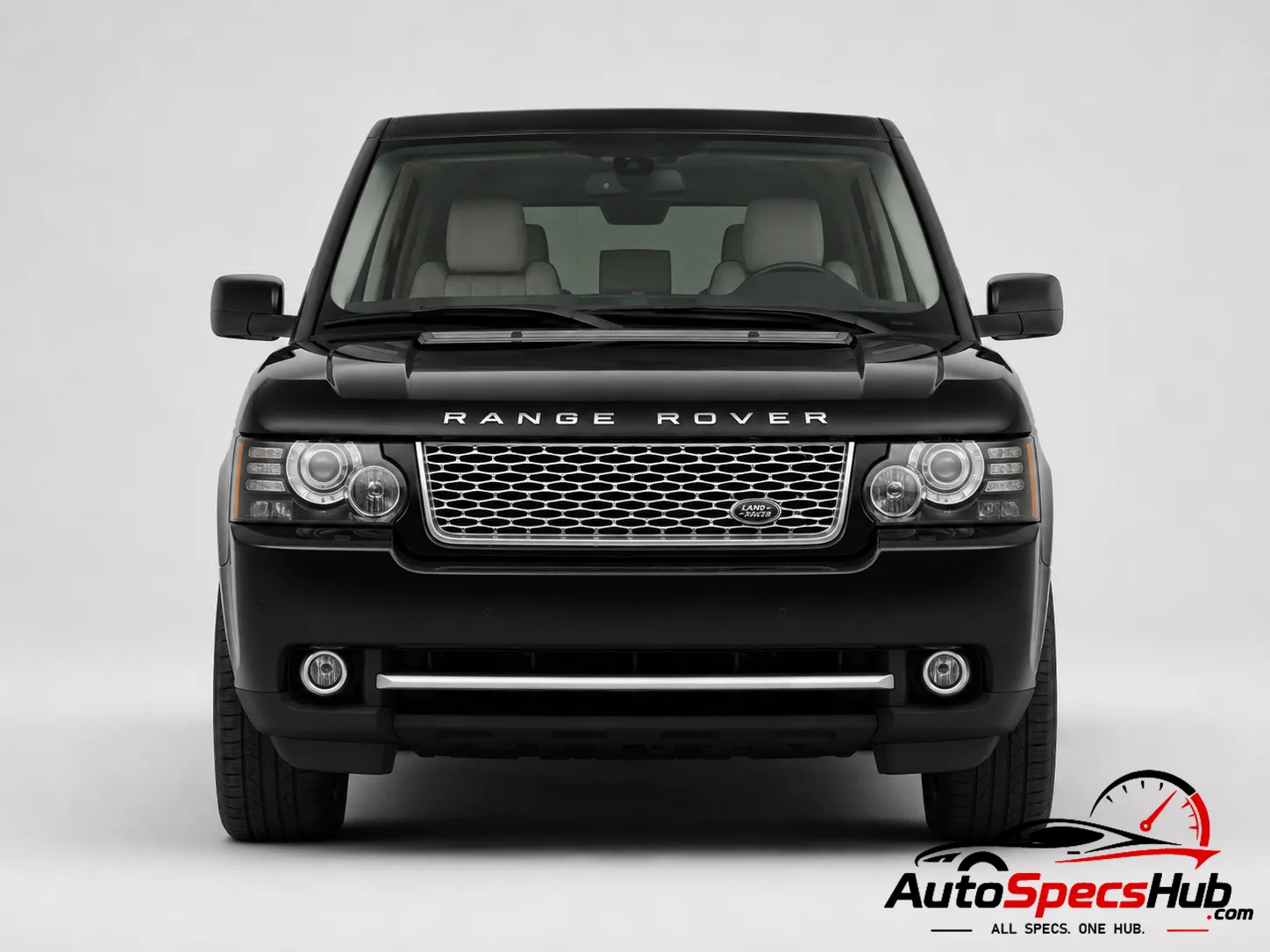 2010 Land Rover Range Rover 4.4 TDV8 HSE front view in Black
