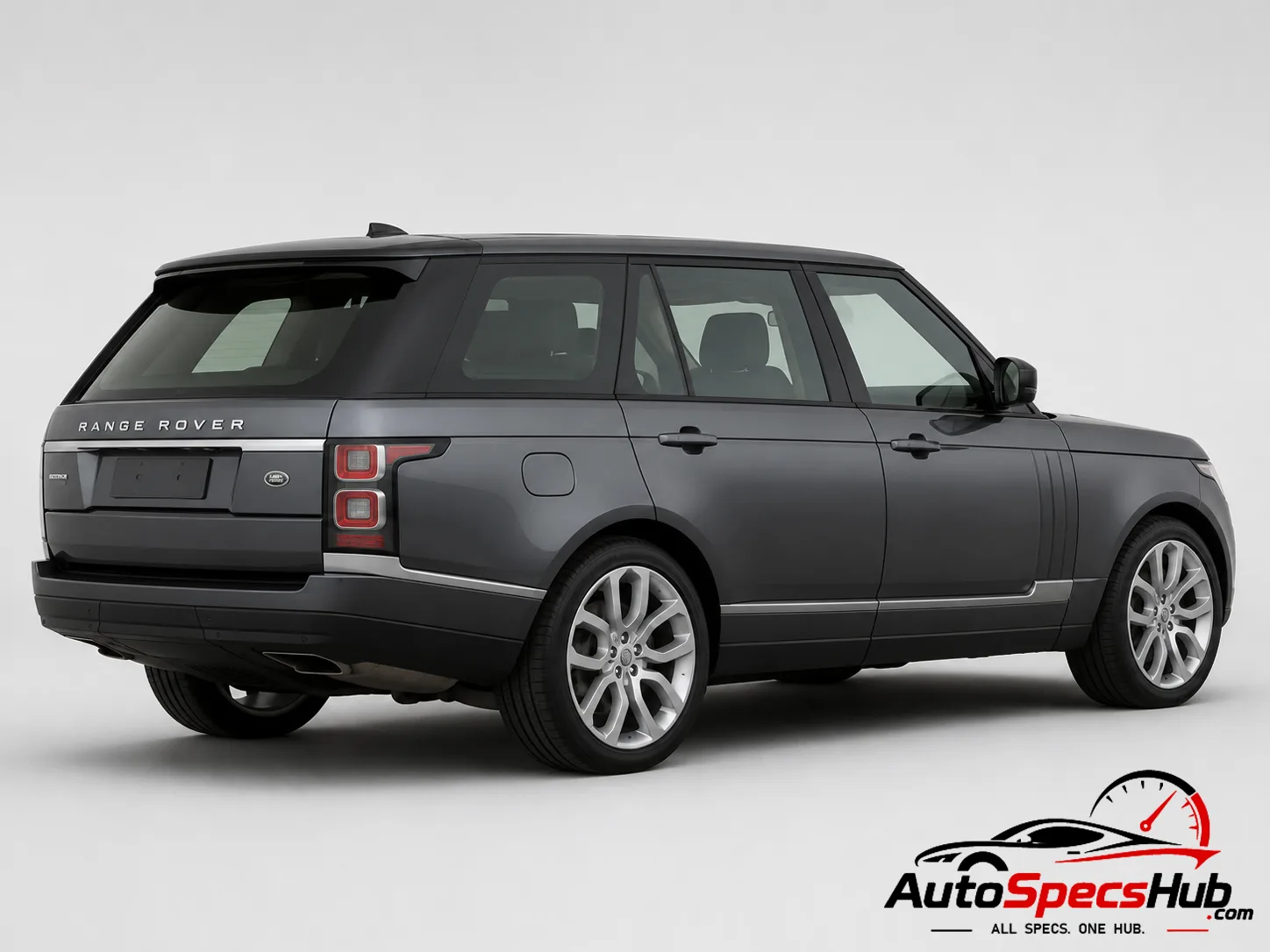 2013 Land Rover Range Rover 4.4 SDV8 LWB rear three-quarter view in Gray