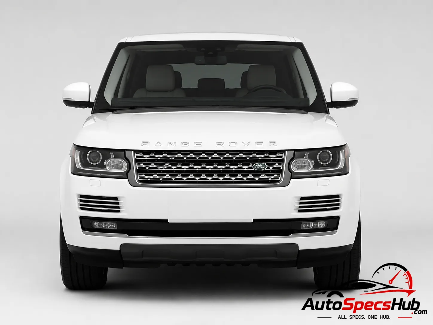 2014 Land Rover Range Rover 3.0 SDV6 Hybrid LWB front view in White